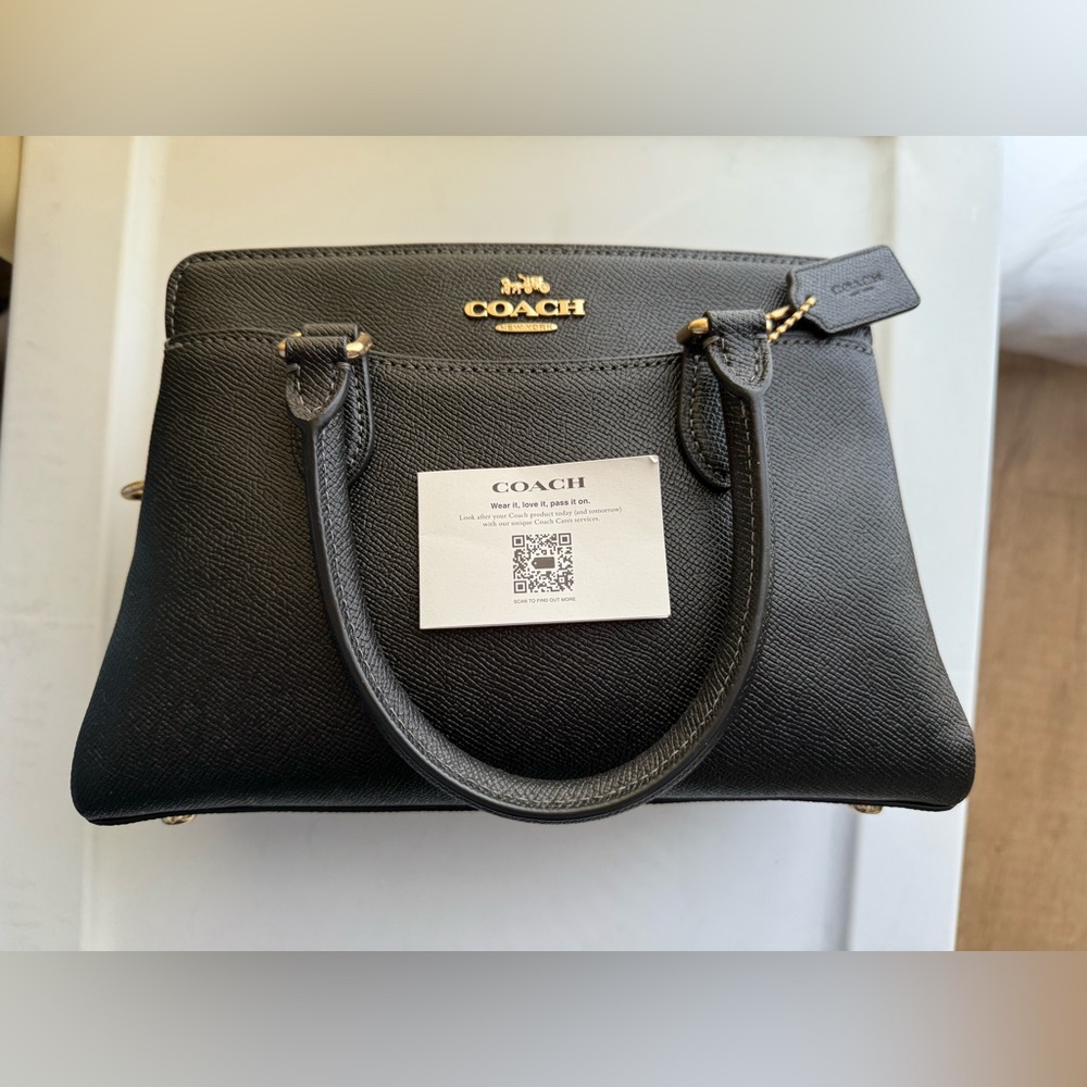 Coach Black Leather Satchel